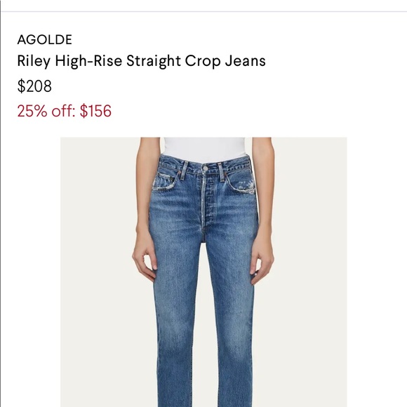 Agolde Riley Jeans - Picture 4 of 4